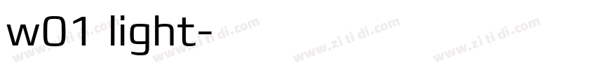 w01 light字体转换